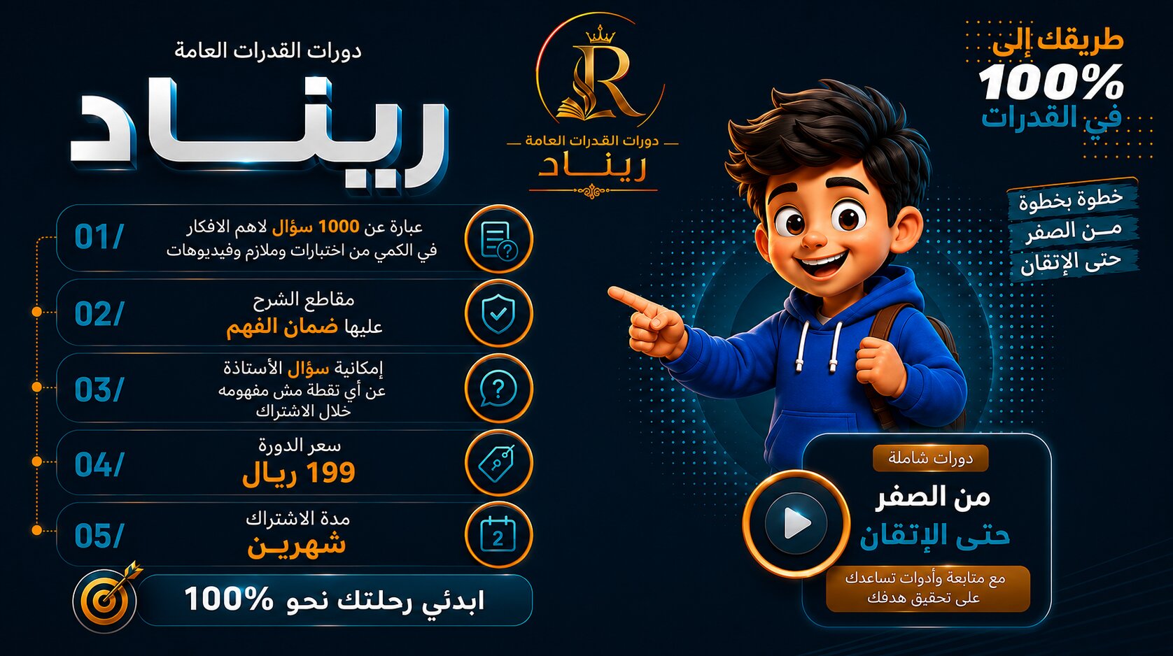 دورة التدريب في الكمي للمحوسب في القدرات توصلك لل100 إن شاء الله